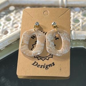 Handmade polymer clay earrings